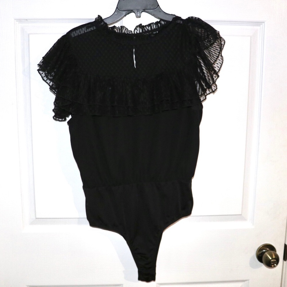 Fashion Nova ruffle sleeve body suite